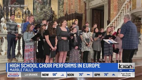 Marble Falls High School choir performs unexpected concert on European stage